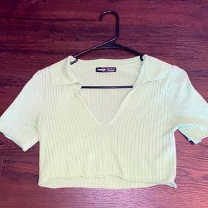 Cute little green Shein crop top perfect for the summer!